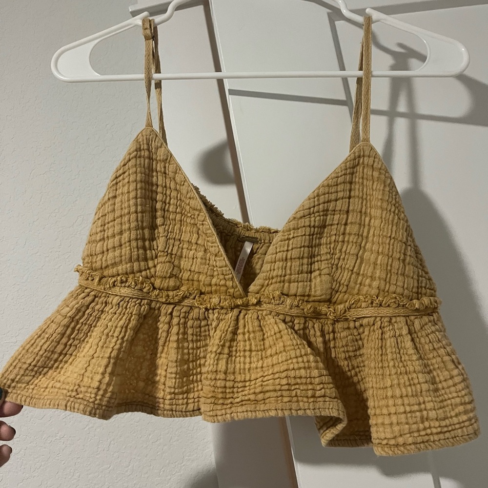 Free people yellow top